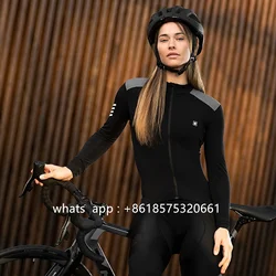 Women Long Sleeve Cycling Jersey Spring Autumn Bike MTB Sports  Thin Jacket Bicycle Race Clothing Roupa Ciclismo Maillot Apparel