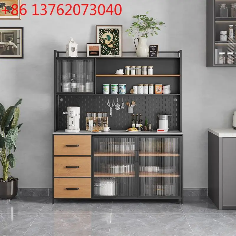 خزانة جانبية لتناول الطعام من بلاطة الصخور، خزانة تخزين متكاملة، خزانة عالية على جدار الرياح الصناعية #1