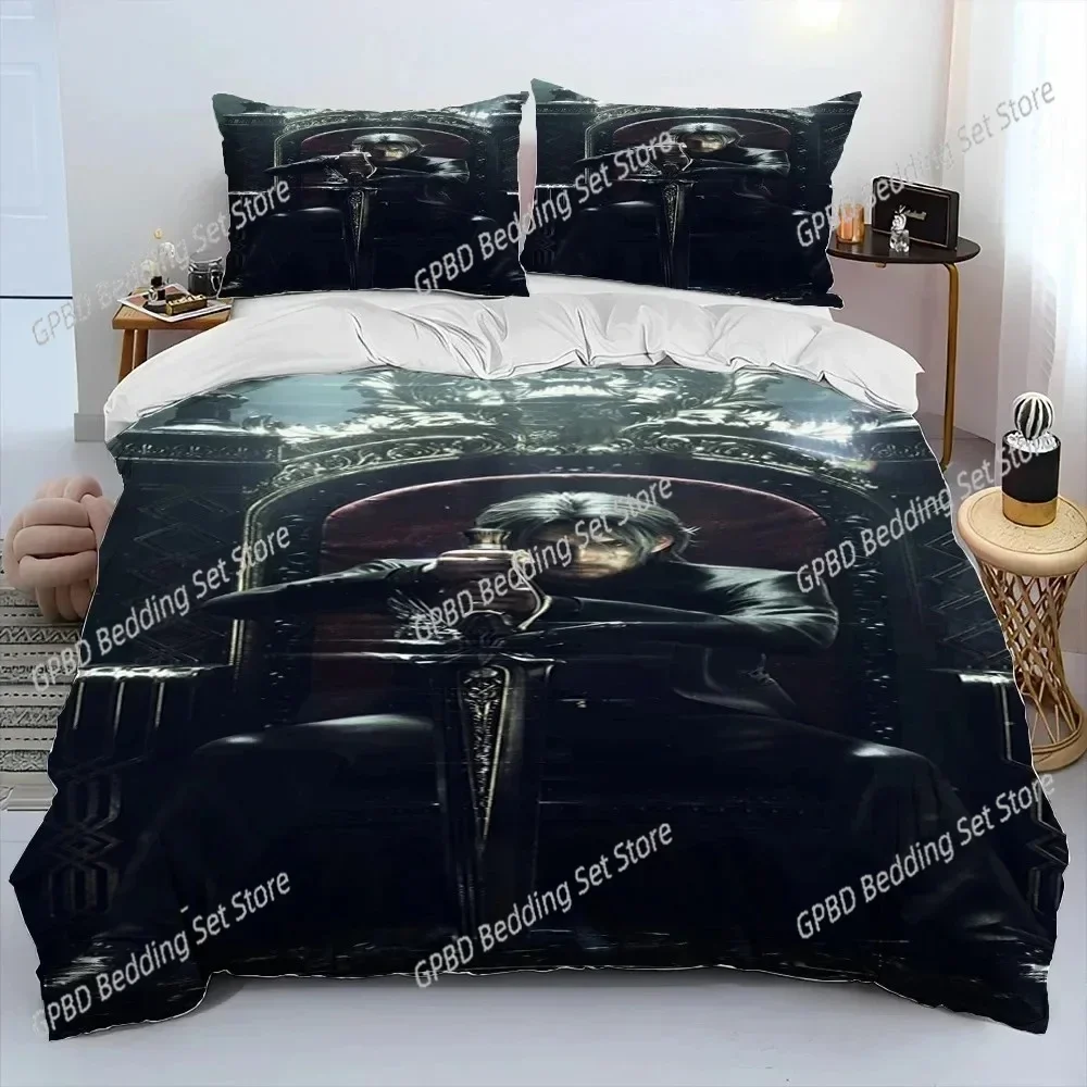 Final Fantasy Series Games Bedding Set Boys Girls Twin Queen King Size Duvet Cover Pillowcase Bed boys Adult Home Textileextile