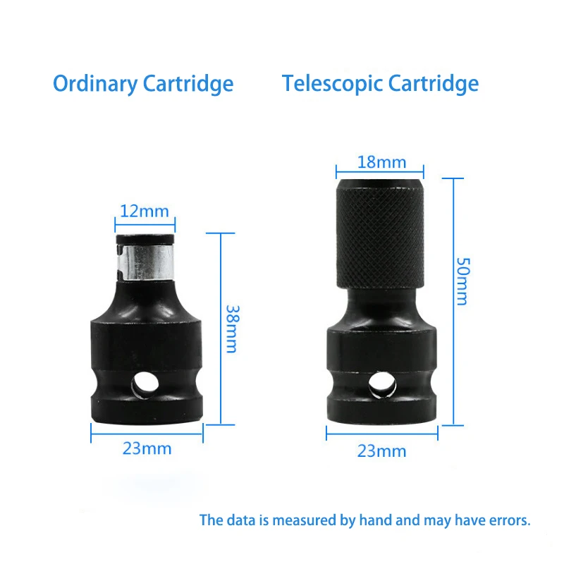 Juego de llaves de impacto de trinquete hexagonal de 1/2 a 1/4 pulgadas, conjunto de adaptador, convertidor de accionamiento de llave inglesa,