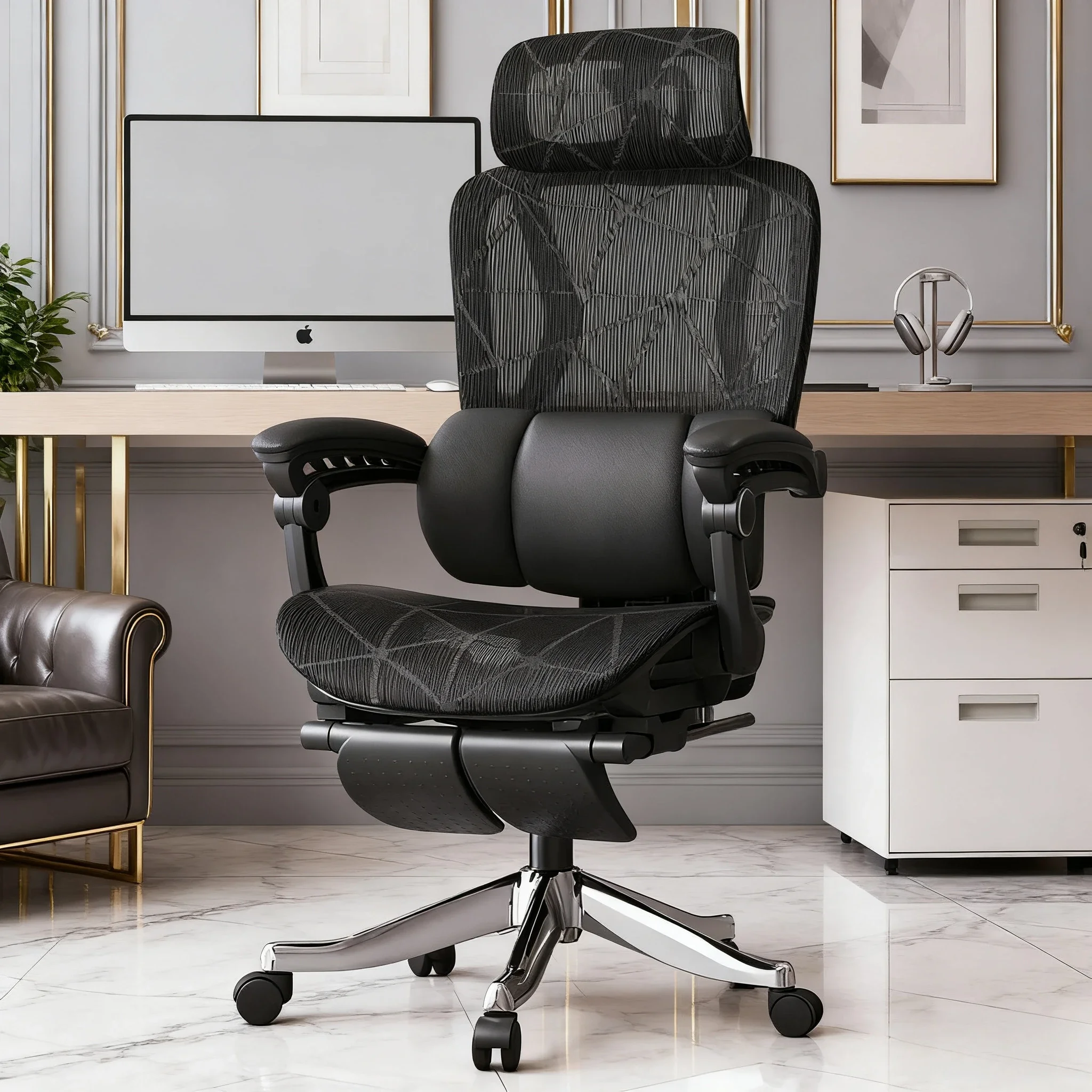 كرسي أبيض مع عجلات كراسي شيفون لغرفة المعيشة كرسي محمول قابل للطي مكتب Erhonomіchlo كراسي ألعاب رخيصة صفقات Kanu #1