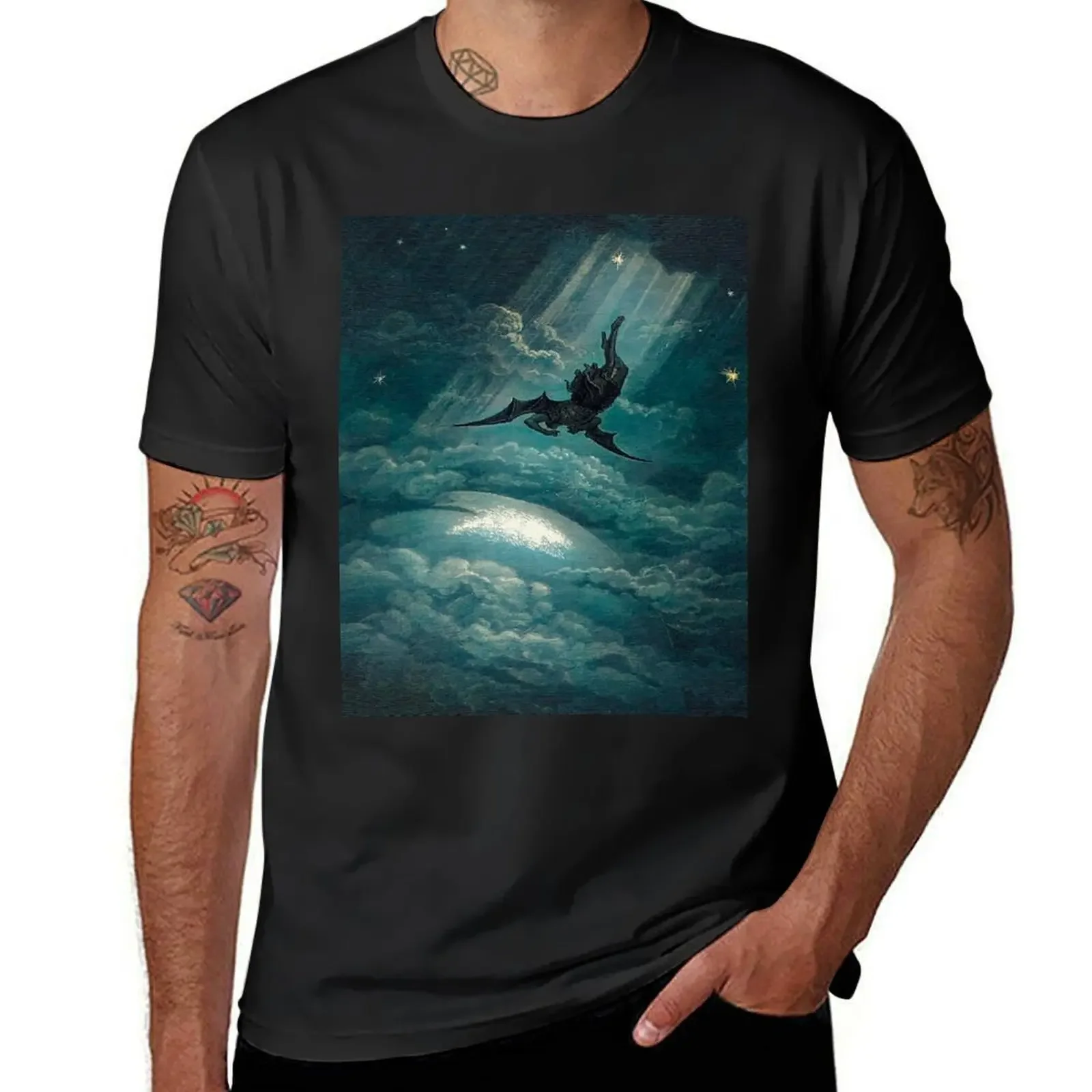 Paradise Lost (Colorized)by Gustave Doré T-Shirt custom t shirt blacks rapper graphic tees summer top plus size men clothing