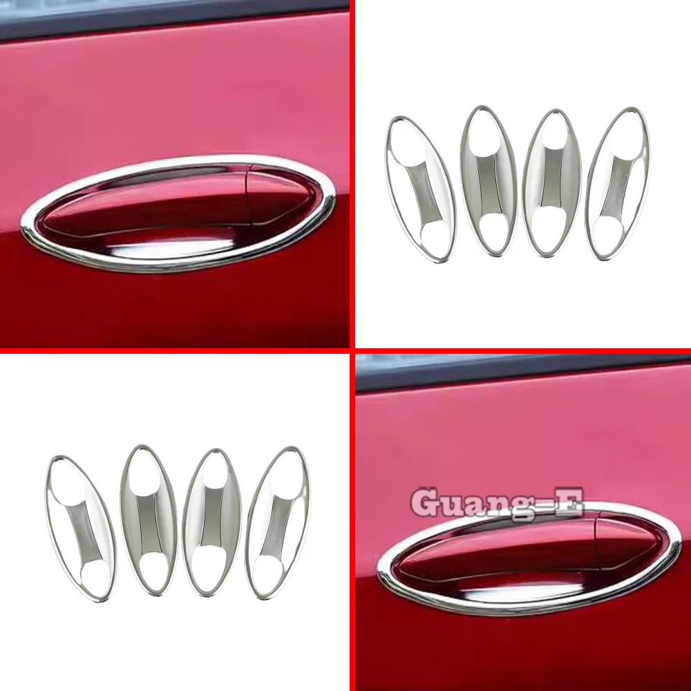 

For Chevrolet Cruze Sedan 2017 2018 2019 2020 2021 Armrest Handrail Frame Panel Trim ABS Chrome Door Handle Bowl Stick 8PCs