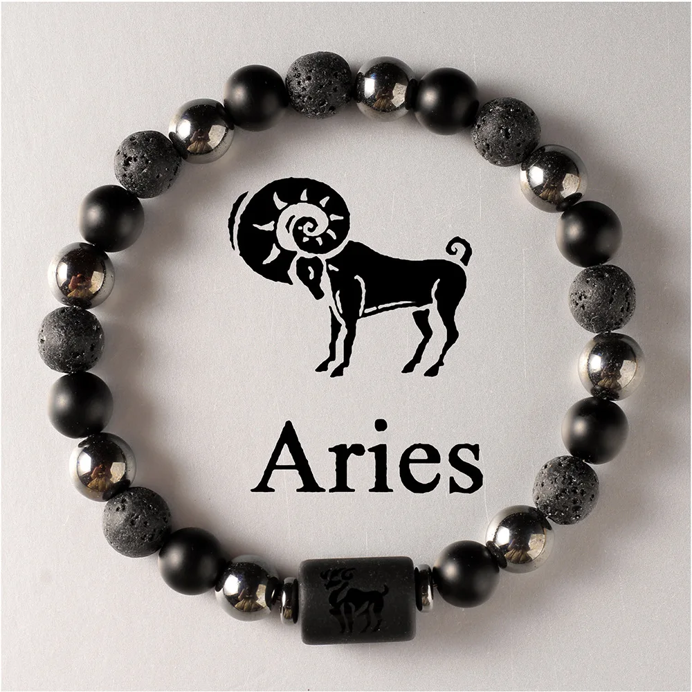 JD Zodiac Sign Bracelets Homme 12 Constellation Bangles Men Gemini Virgo Leo Libra Bracelet Women Friendship Gift Bracelets