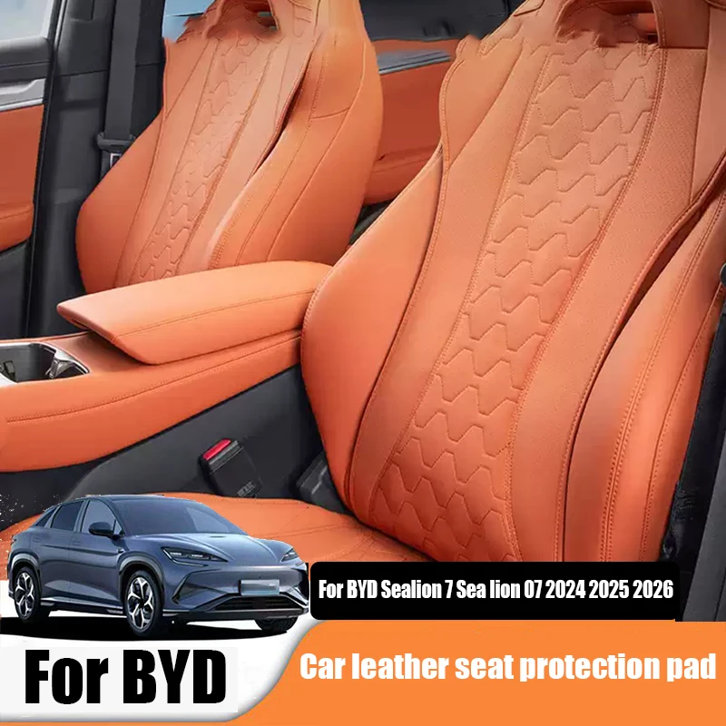 

for BYD Sealion 7 Sea lion 07 EV 2024 2025 Four season universal breathable protective cover for car leather seat cushions