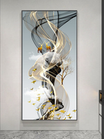 Large Decoration Hanging Painting By Hotel Home Aisle Corridor Entry Porch Vertical Decor Mural Wall Art Prints Pictures Poster