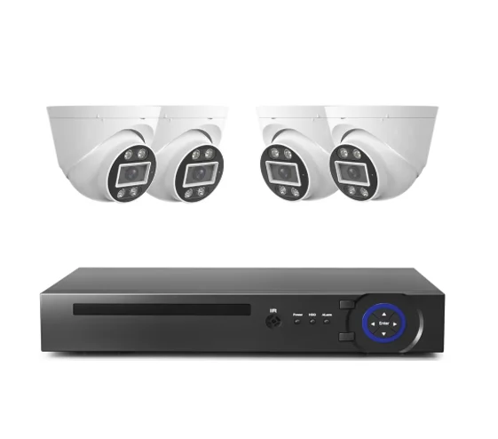 4ch 4k 8MP IP Camera,equipped with Two Way Audio,intelligent Bullet  Network Camera Closed Circuit Television 4ch Poe Nvr Kit