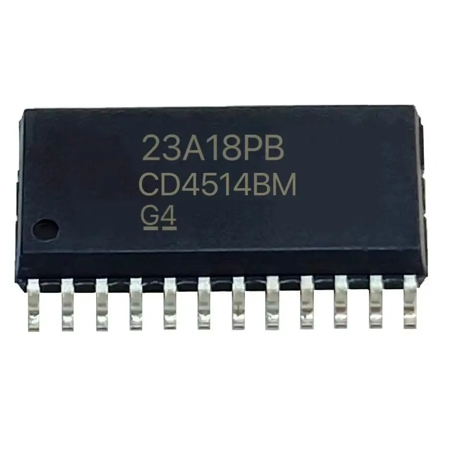 (10 pcs) CD4514BM SOP-24 CD4514 4-Bit Latch/4-to-16 Line Decoder CMOS 3V-18V
