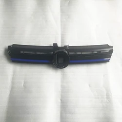Front Grille Blue Trim Radiator Cover Racing Grills For VW Golf MK7 7.5 / GTI/ R 2017 2018