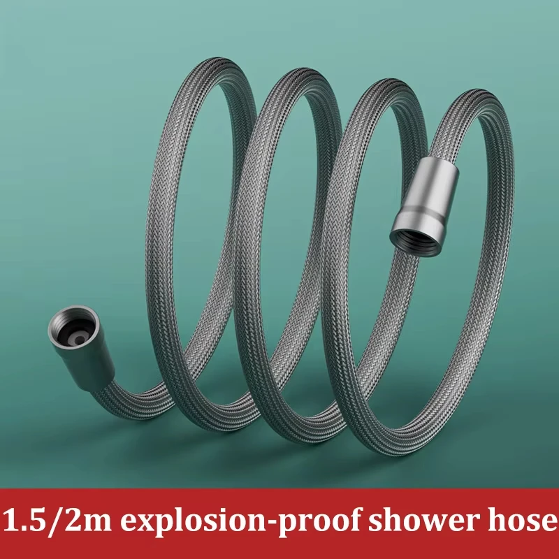 Anti-kink Nylon Rope Braided Shower Hose G1/2 Universal Explosion-proof Flexible Hot Cold Water Pipe