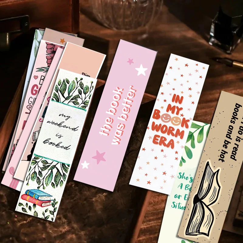 30PCS Read Book Bookmarks Personalized Living Room Supply Graffiti Durable library Living Room Harajuku Durable Bookmark