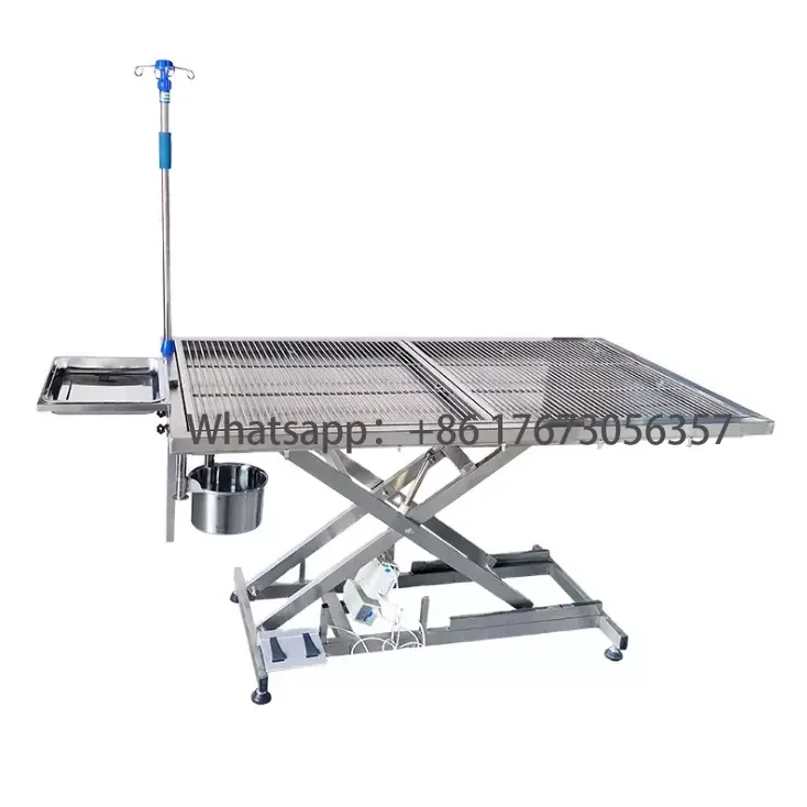 Medical 304 Stainless Steel VET Operating Table Electric Surgery Veterinary Operating Table For Animal