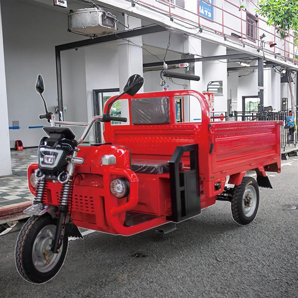 Factory Outlet Heavy Duty 1200W Electric Cargo Tricycle Open Body with LCD Display Steel Material 400kg Payload 11-20km/h Speed