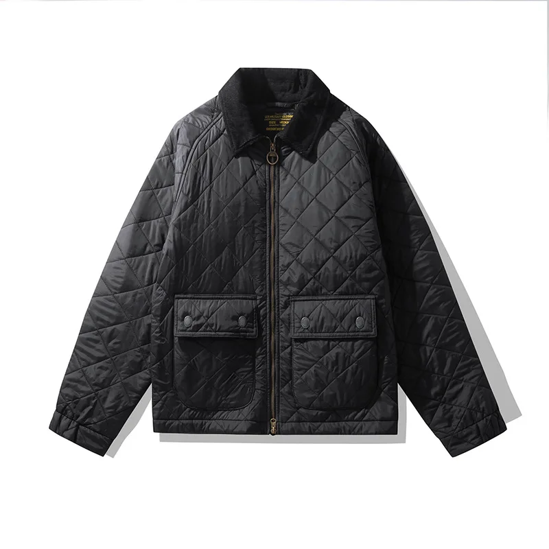 Chaqueta Acolchada Pana Hombre Retro Invierno - usage example
