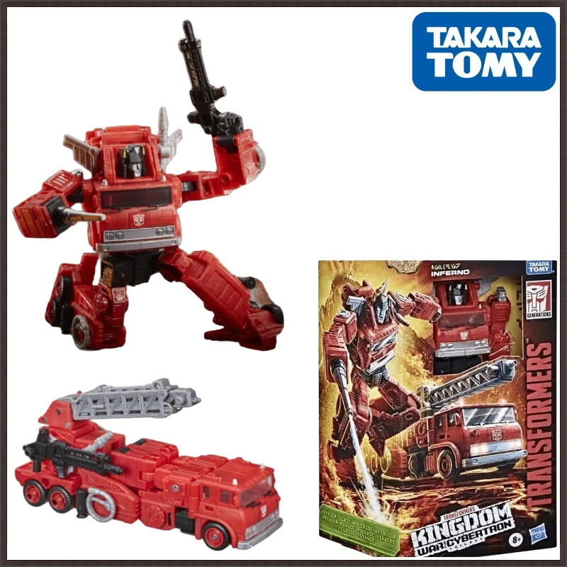 

In Stock Takara Tomy Transformers G Series Kingdom WFC-K19 Fire Truck/Hellfire Collectible Figures Action Popular Gifts