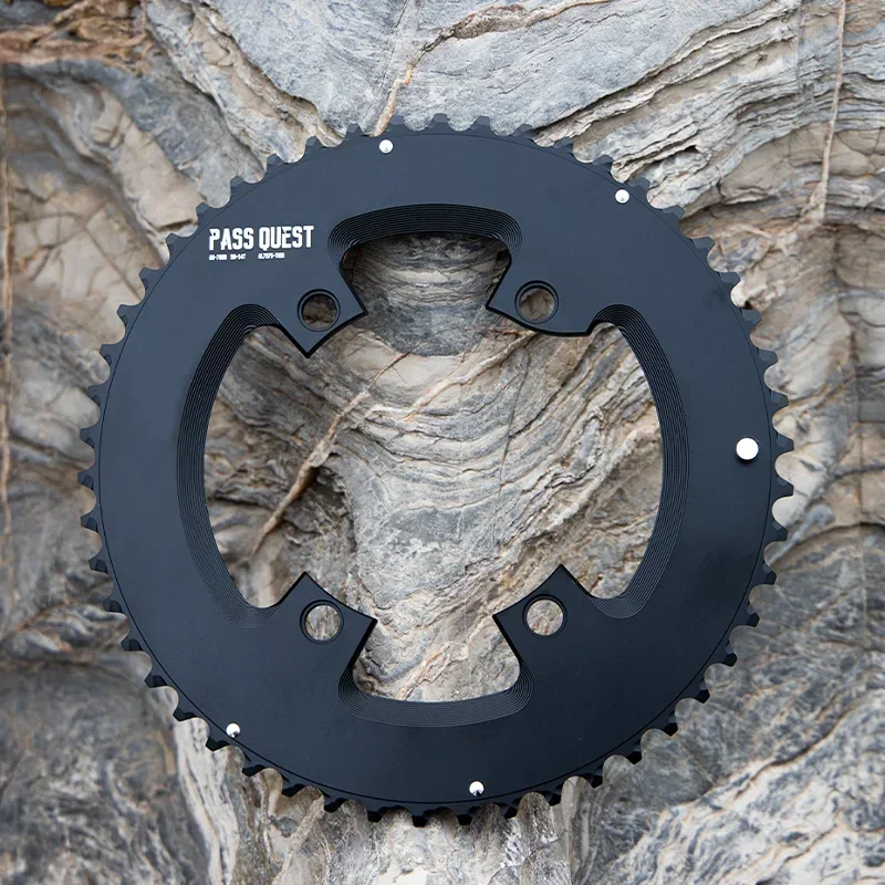 PASS QUEST Double Sprocket 46-33T/48-35T/50-34T/52-36T/53-39T54-40T HOLLOW/Closed 110BCD Chainring for Ultegra R7000,R8000,105