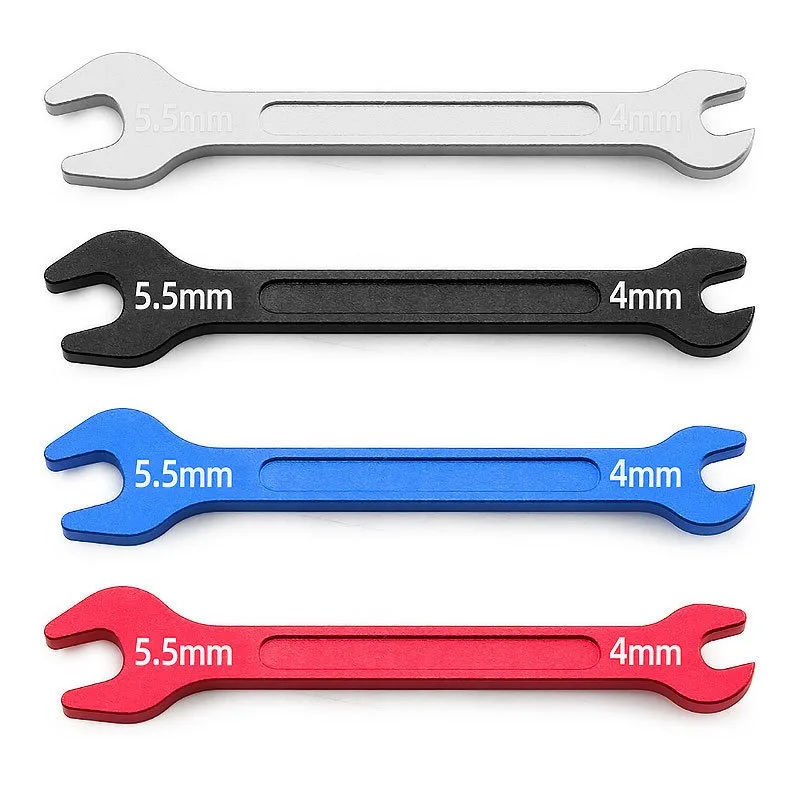 

1PCS 7075 Aluminum Turnbuckle Wrench 4.0mm 5.5mm for RC Car Boat Airplane, Linkage Rod Adjustment Tool for M2 M3 Nuts