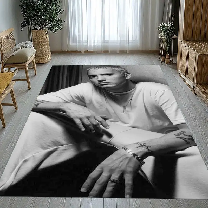 Rap God Slim Shady Eminem Hiphop Soft Non-Slip Large Area Rug for Living Room,Bedroom Playroom Carpet Mat for Sofa,Home Decor