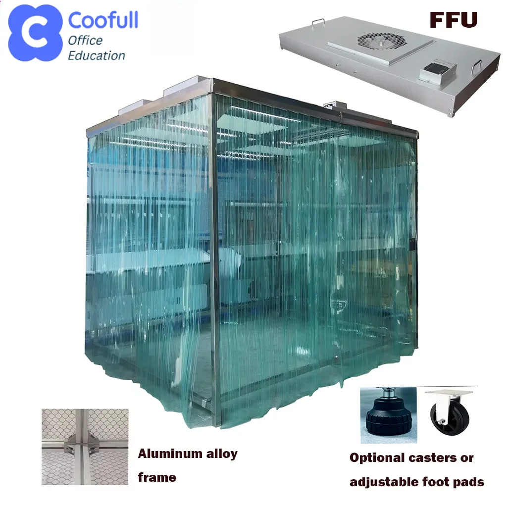 COOFULL Wholesale Cleanroom Booth HEPA Clean Booth Laminar Flow ISO 5 Modular Clean Room for Pharma Electronics OEM Supplier
