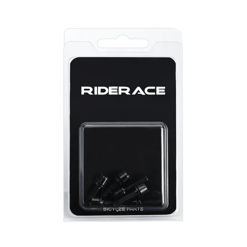 6 Stück/Set Fahrrad-Lenkerschrauben Titan-beschichtet Bunter Stahl M5*18MM MTB Fahrrad-Lenker-Vorbau-Schrauben