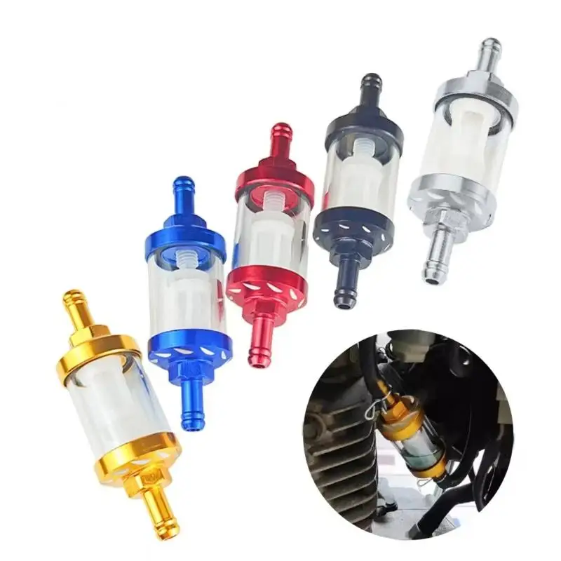 @*1Pc Large Universal Gasoline/ Fuel Filter For Inline Fuel Lines For Rvs Garden Machinery Scooters Motorcycles Cars