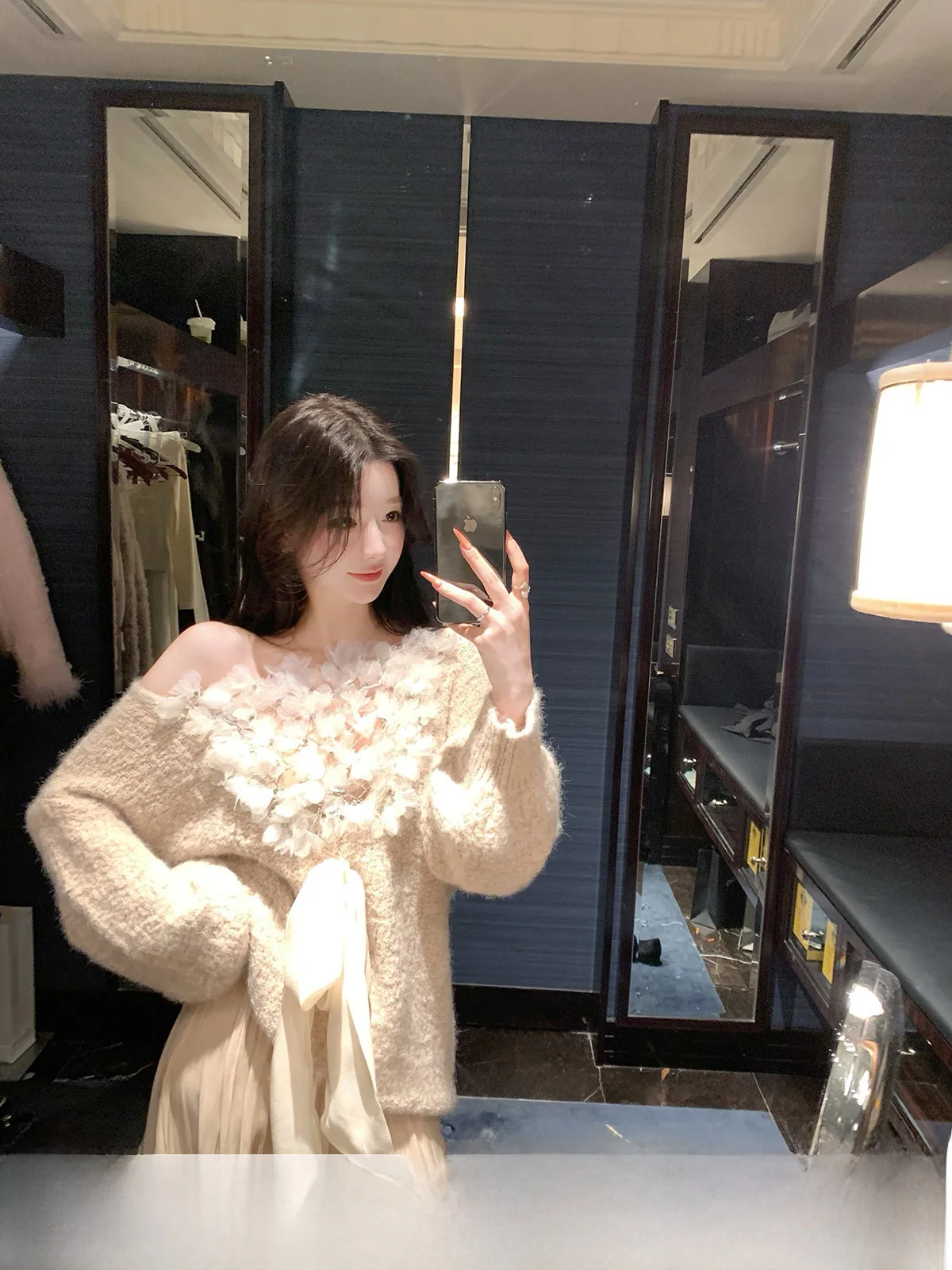 

Olive een Oily Miss Venus Sweater Women's Spring Lazy Loose Slimming Versatile Woolen Top Casual Sle Regular Fit Long Sle...