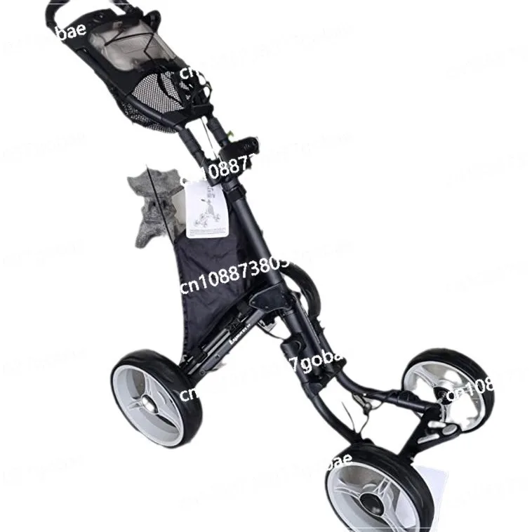

Folding golf bag four-wheel trolley