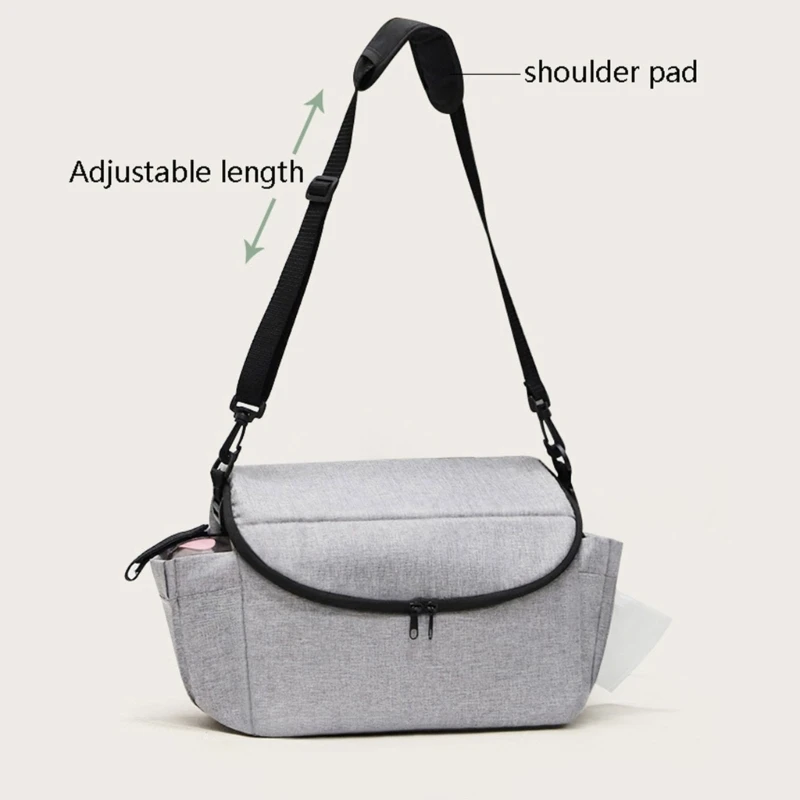 Stroller Diaper Bag Hanging Bag Outdoor Mommy Bag Large Capacity Storage Pack Dropshipping