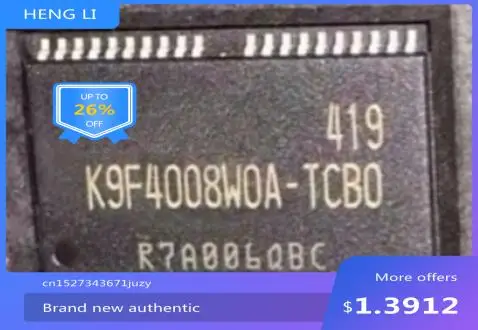 100% nowy K9F4008WOA-TCBO