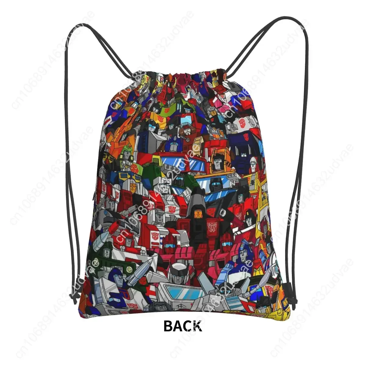 Transformers Autobots Portable Backpacks Drawstring Bag Fashion Drawstring Bundle Pocket Storage Bags For School Students