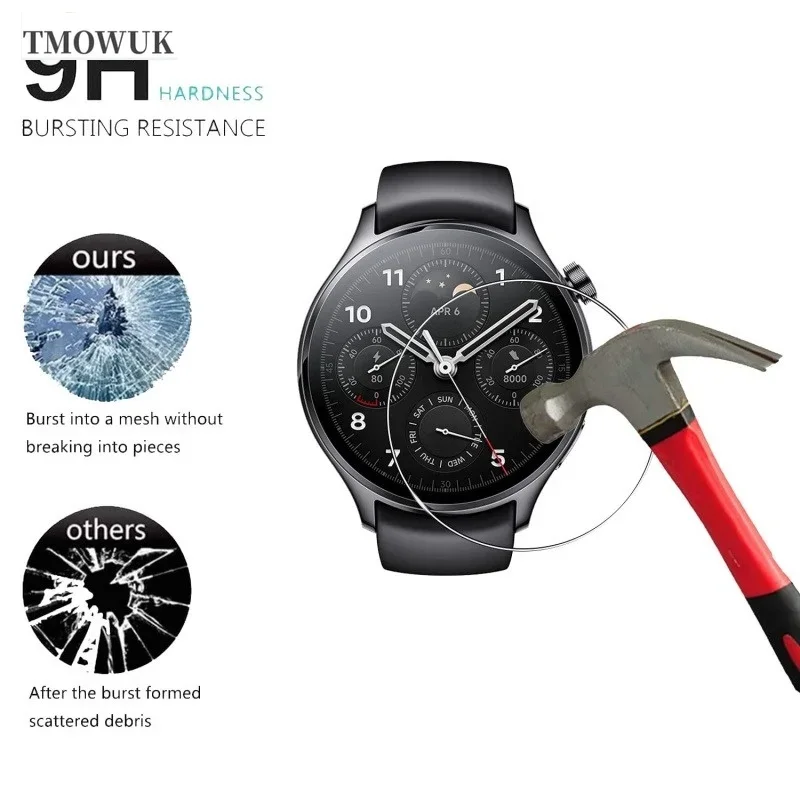 For Xiaomi Watch S4 41mm Haylou Solar Neo 9H Anti-Scratch HD Tempered Glass Full Coverage Anti-Shatter Protector