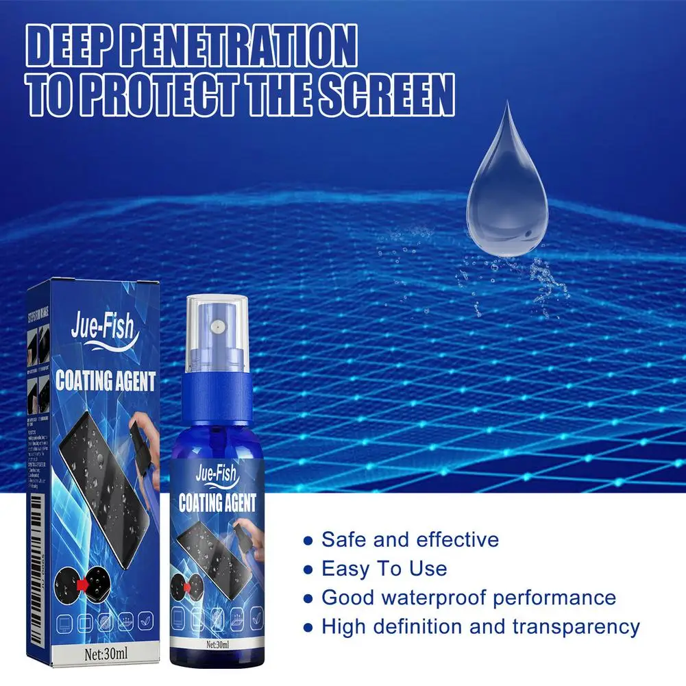 30ml Nano Liquid Screen Protector Spray for Phone/Tablet/Laptop Screens | Scratch Resistance Protection Spray image 5