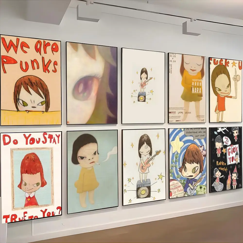 Künstlerisches Yoshitomo-Naras-Poster, Retro-Poster, Kunst, Wohnzimmerdekoration