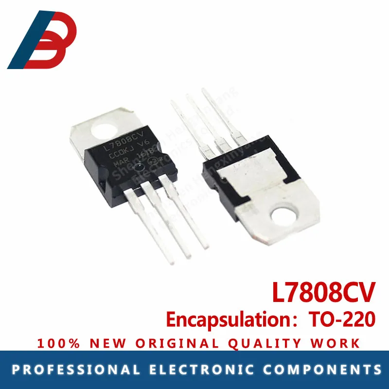 10PCS L7808CV TO220 L7808 TO-220 7808 LM7808 MC7808 stabilivolt voltage-regulator tube