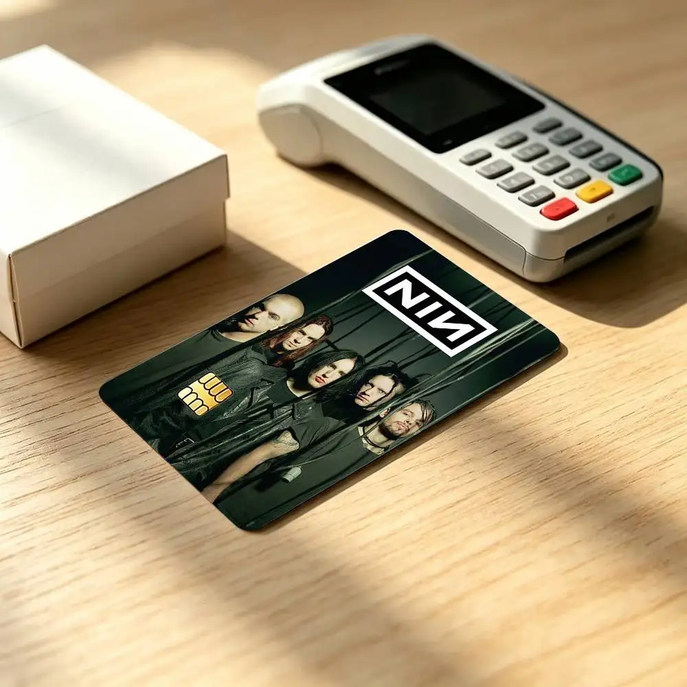Nine Inch Nails Band-D Credit Card HD Stickers Small Chip Waterproof Sticker Game Card Decal Gift
