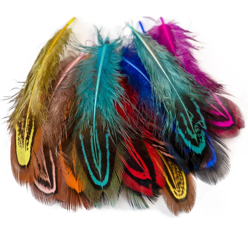 3-8 CM Natural Guinea fowl Feathers for Crafts Clothes sewing Jewelry Making Decoration Pheasant Plumes Accessory 100Pcs/Pack