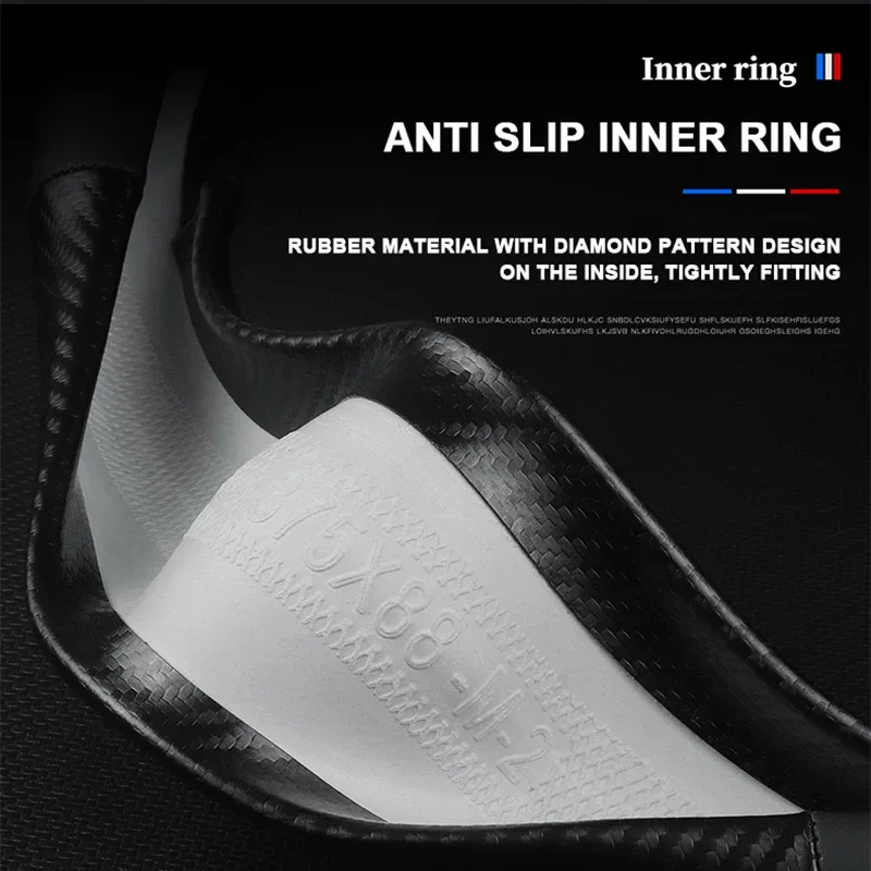 مناسبة الجلود ألياف الكربون غطاء عجلة القيادة ل Acura TSX TL ZDX RSX RDX RLX TLX GT MDX NSX RL إنتيجرا ILX CSX RSX Type-S