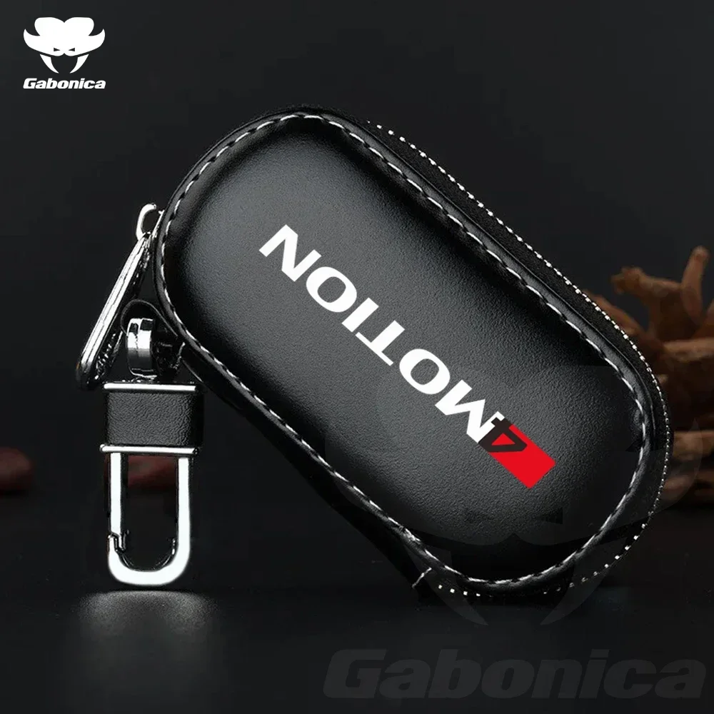 New Leather Car Key Case Folding Remote Control Zipper Keychain Box For Volkswagen 4MOTION Tiguan MK2 4x4 GOLF Polo Tiguan Jetta