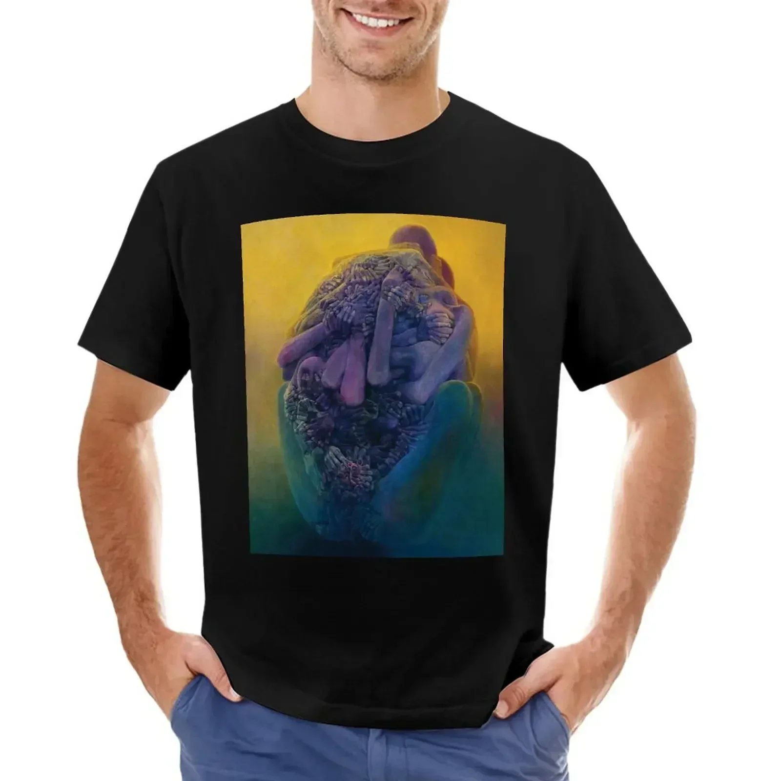 Heavyweights Blouse New Edition Mens T Shirts Zdzislaw Beksinski T-shirt Oversized Graphic Harajuku 2024 Funny Summer Tops Tees