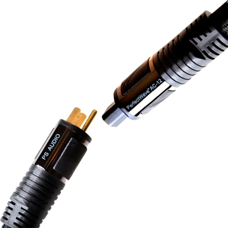 

PS AC-12 PerfectWave Audio Power Cord Gold Plated US / EU Plug HiFi Audio Amplifier AC Power Cable