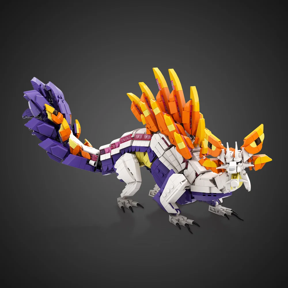 MOC ภาพยนตร์ Monster Bubble Fox Dragon Building Blocks รุ่น Mizutsuness ตัวอักษร Huntereds อิฐประกอบของเล่นสําหรับของขวัญเด็ก