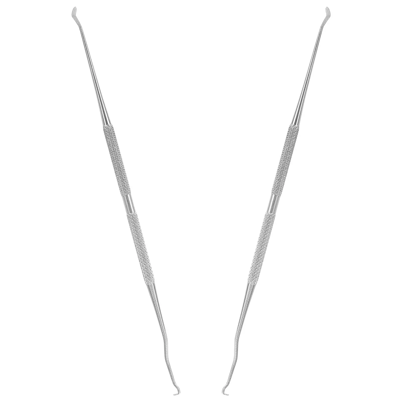 2 Pcs Beekeeping Insect Transfer Needle Grafting Tool Dual Purpose Silver Stainless Steel