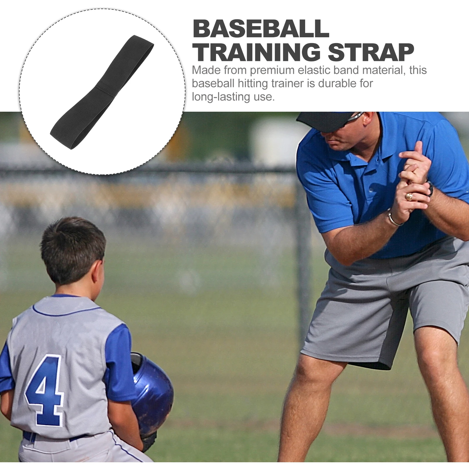 

Baseball Hitting Trainer Belt Swing Training Tool Batting Practice Equipment Softball Swing Trainer Elastic Polyester Improve