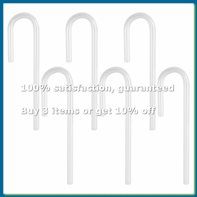 9Pack X(6pcs Acrylic Pipe U Shape Tube Bend for Aquarium Co2 System/Diffuser)