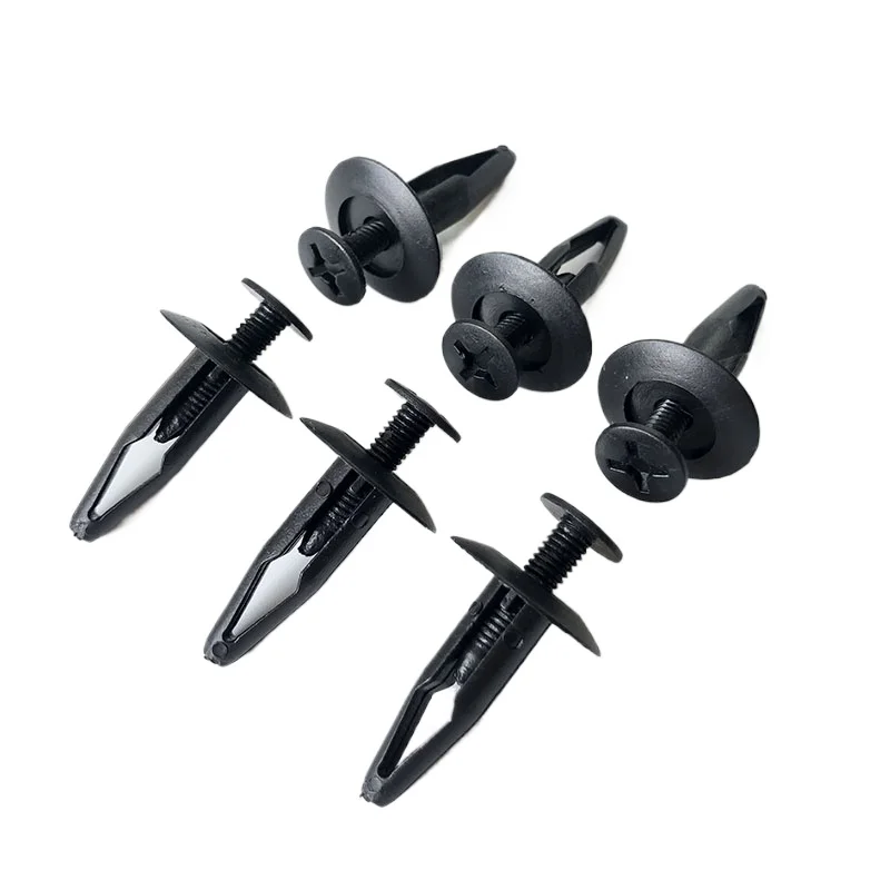 60 uds guardabarros de plástico retenedores de guardabarros Clips de sujeción para Ford Ranger Toyota Panel embellecedor de puerta guardabarros remaches estilo de coche
