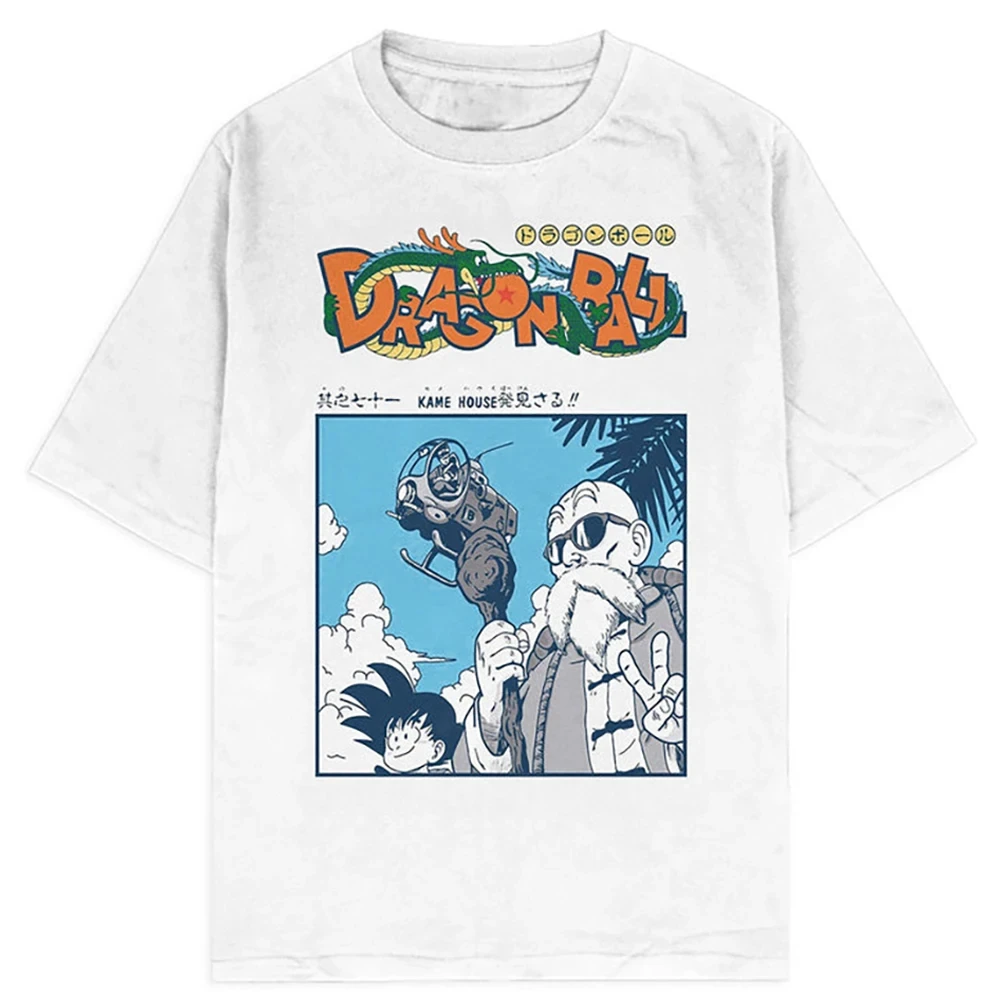Dragon Ball Anime dos homens camiseta extragrande, streetwear Hip Hop, camiseta lavada, camiseta de algodão de manga curta verão, tops vintage
