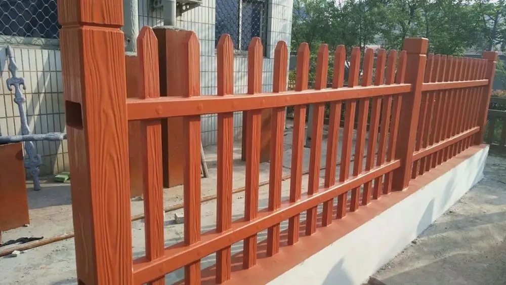 Precast Garden Decorative Concrete Picket Fence Molds For Sale view 4