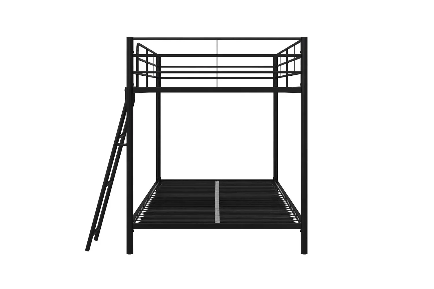 Mainstays Small Spaces Twin-over-Twin Low Profile Junior Bunk Bed, Black kids bed  kid bed  bunk bed camas para niñas