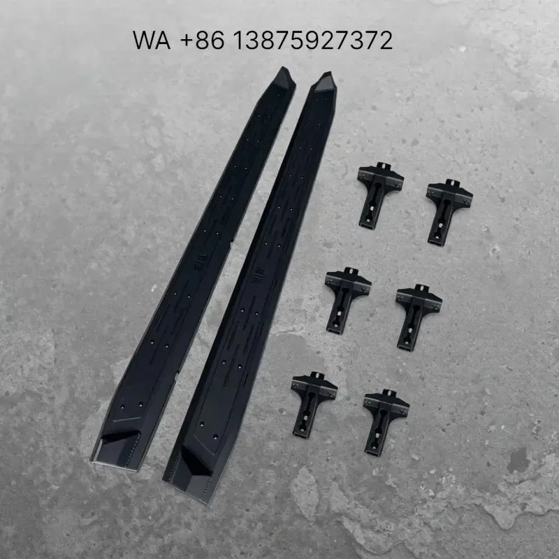 Wmwmnu for JK Professional Anti slip Power coated Matte Q235 Steel Side Steps Running Board for 21 24 Non Destructive