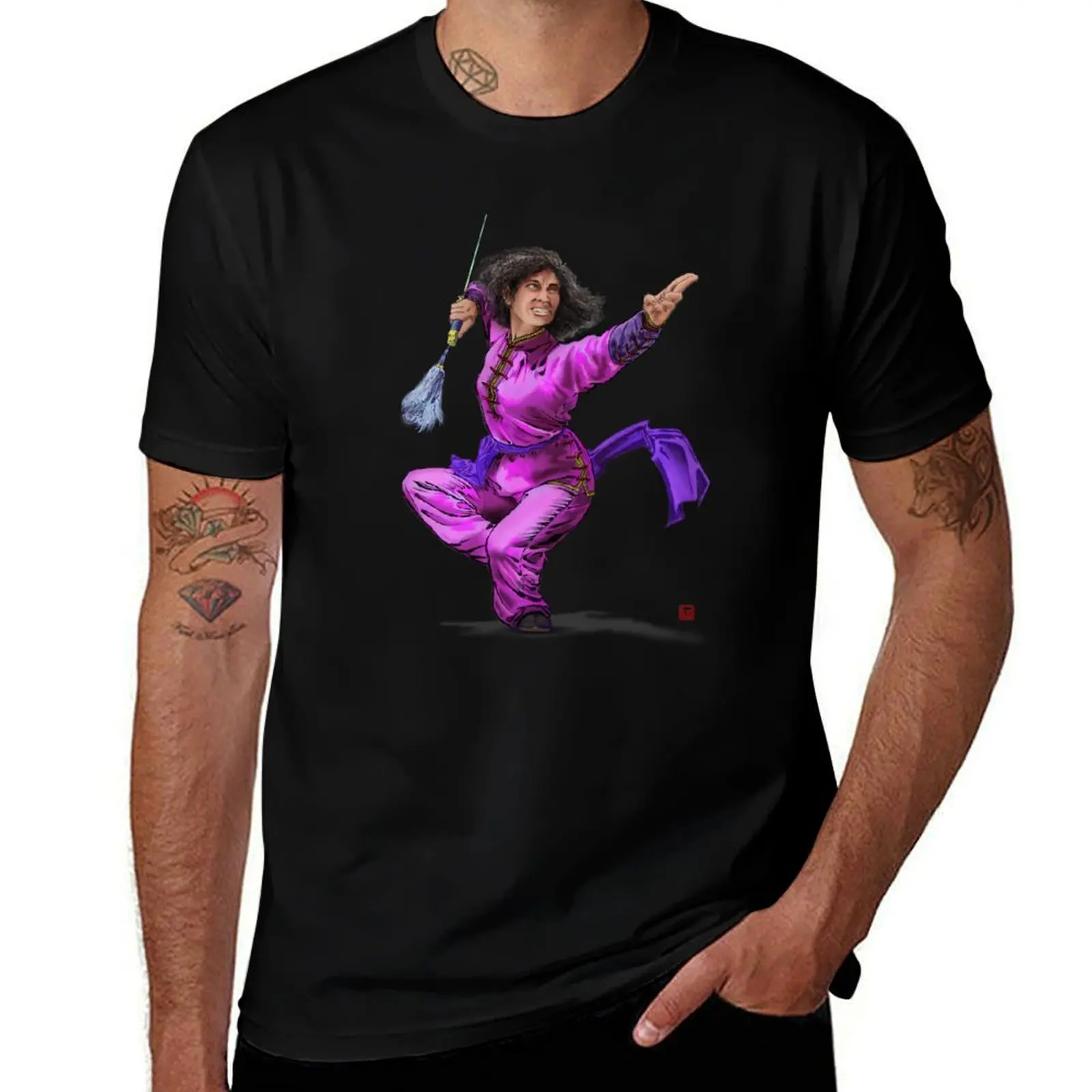 

Wuxia Sword T-Shirt black cotton t-shirt plain for man package t shirts for man graphic tees
